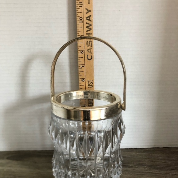 Vtg Bohemian Lead Crystal Ice Bucket - Picture 11 of 11